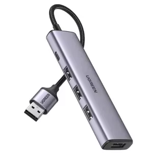 Ugreen 20805 USB Hub 3.2 Gen 1 Type-A 480 Mbit/s Серый