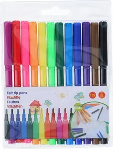 Flomāsteri TOPWRITE Topwrite Felt tip 12pcs 2mm — 12 gab., galu Ø 2 mm