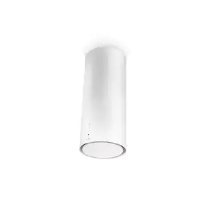 Island hood FABER Cylind I.Evo Plus WH Gloss A37 — white, aluminium filter, Ø150 mm exhaust, Energy A