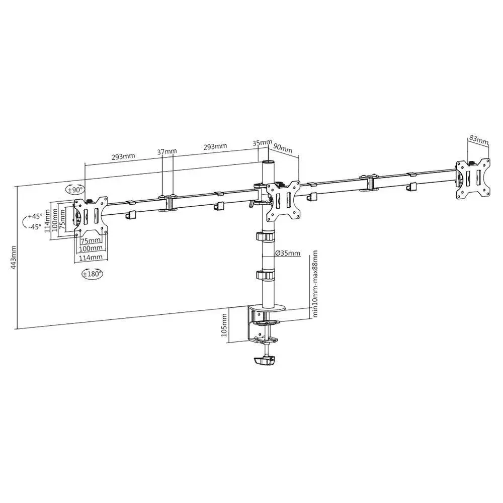 ACT Triple monitor arm Photo 6