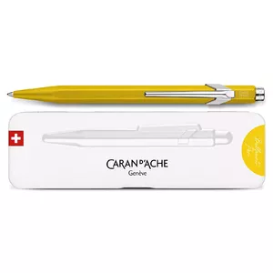 Piekaramā atsperes pildspalva Caran d-Ache 849 COLORMAT-X Dzeltena Zila