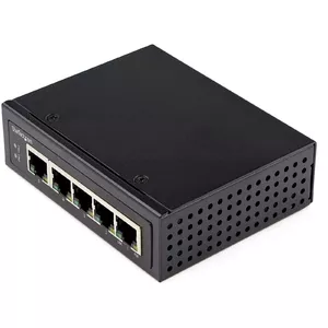 StarTech IESC1G50UP rūpnieciskais 5 portu Gigabit PoE+ nevadāmais komutators, 30W, IP-30