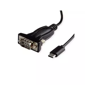Cable gender changer VALUE 12.99.1162 USB C to DB9 DB25 1.8m Black