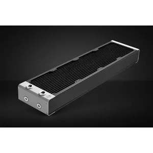 Radiators datora šķidruma dzesēšanai ek water blocks 3831109838778 — misiņš/varš/nerūsējošais tērauds, melns, 525×130×58 mm