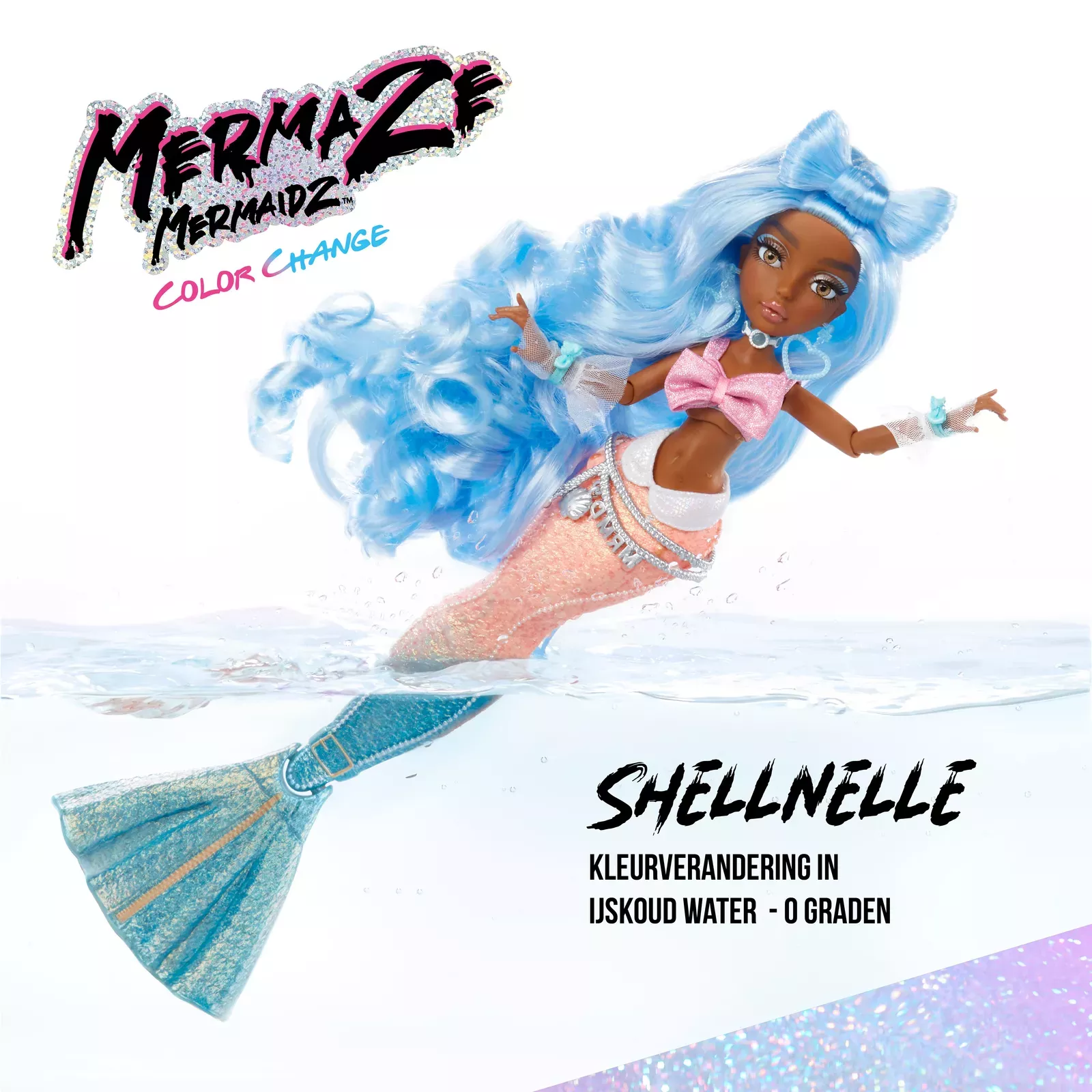 Mermaze Mermaidz Color Change Shellnelle Fashion Doll