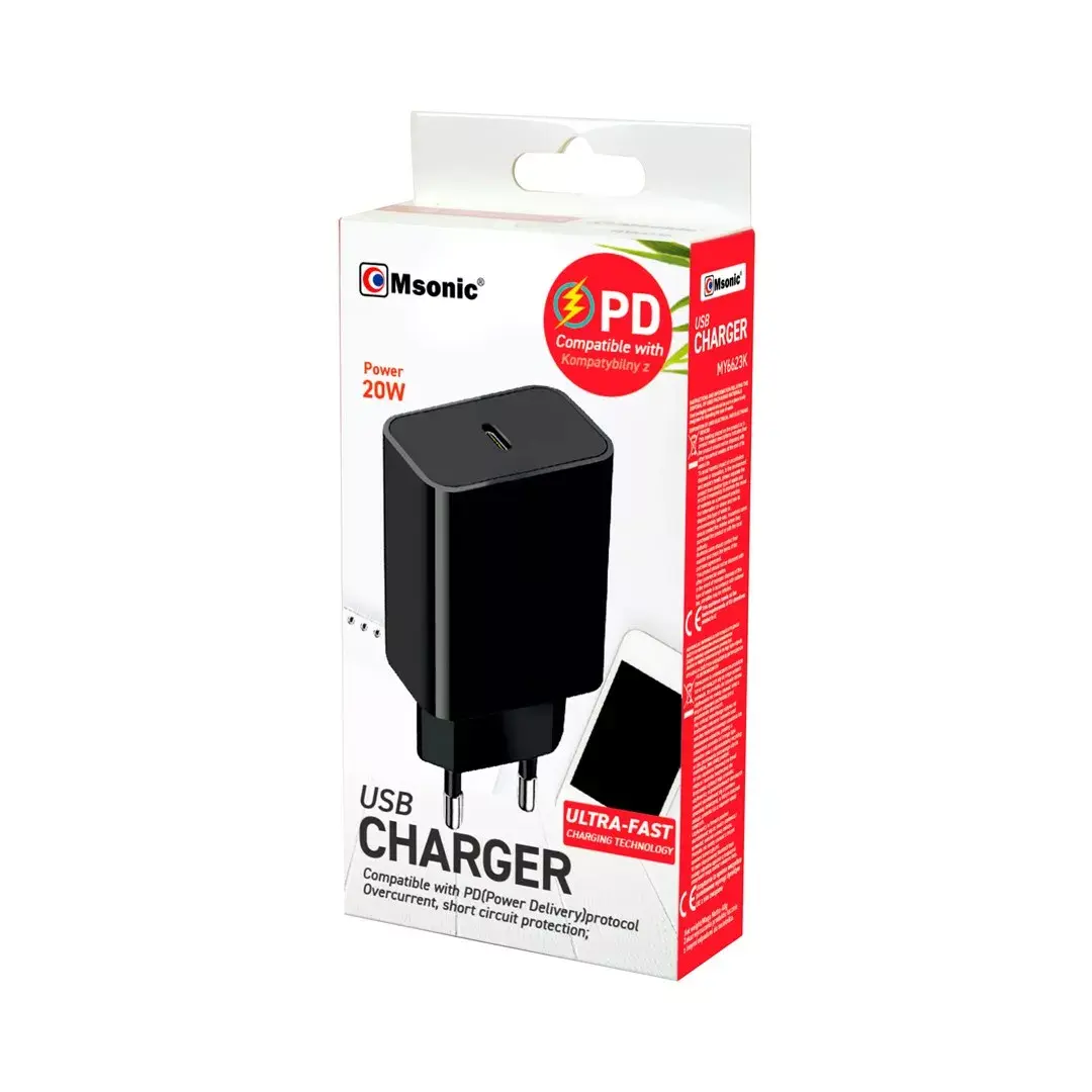 Сетевое зарядное MSONIC MY6623K 20W USB-C Photo 3