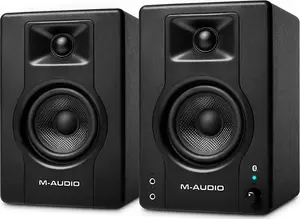 Studio Nearfield Monitor Speakers M-Audio BX3 Pair BT Bluetooth wireless connection, active 3" woofers