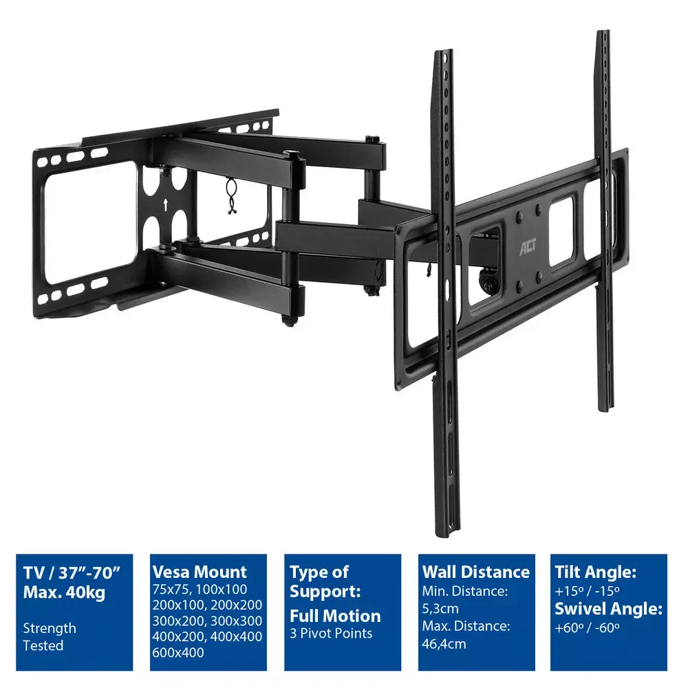 ACT Full motion TV Wall Mount 37" up to 70" Photo 7