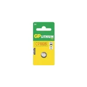 Monētas tipa akumulators GP CR1025 litija-jona 30 mAh kamerām