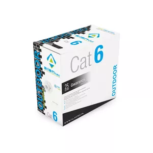 Сетевой кабель Alantec KIU6OUTS305 U/UTP Cat6 305 м чёрный, 23 AWG, ПЭ оболочка, 250 МГц