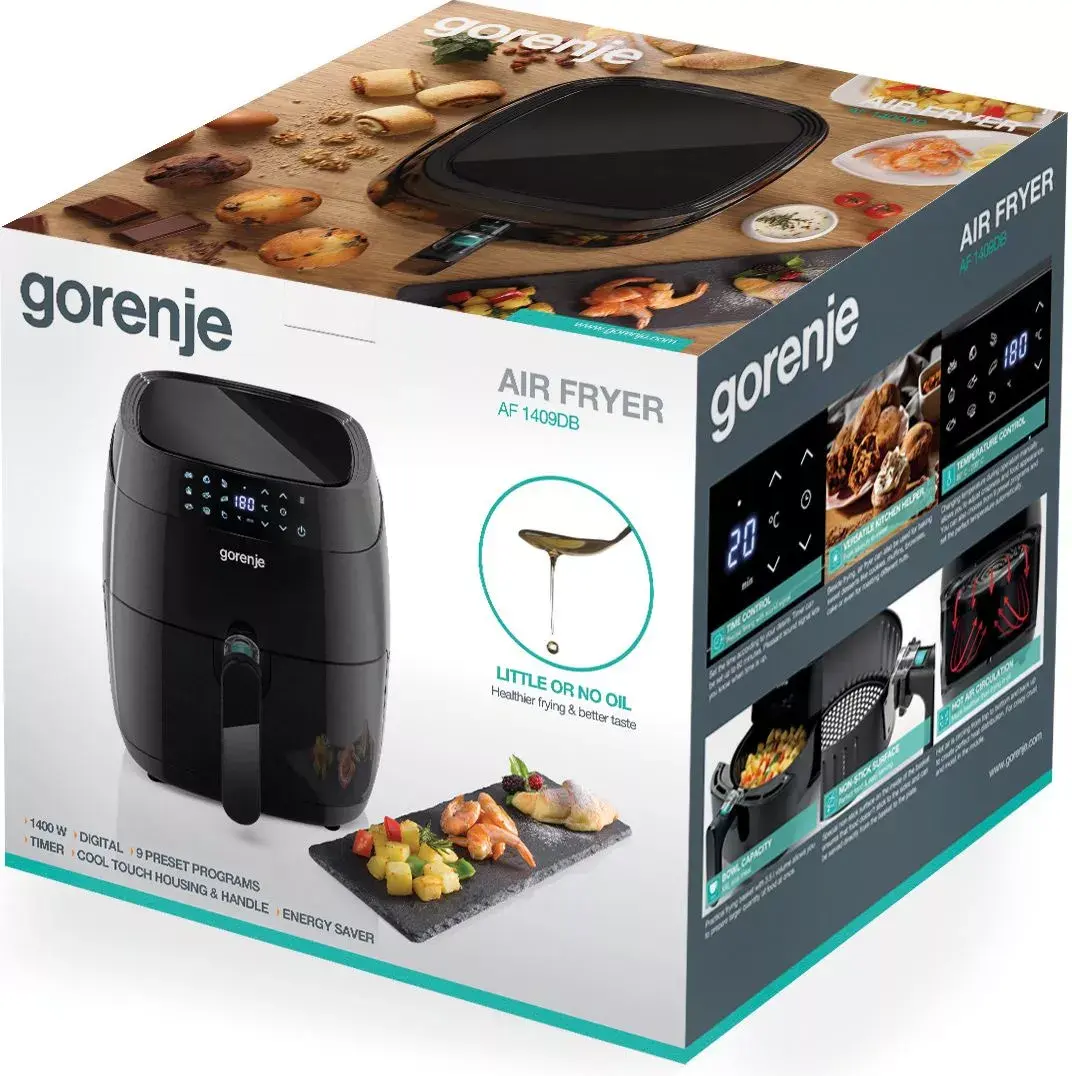 Gorenje AF1409DB karstā gaisa fritieris 3.2 L 1400 W Photo 6