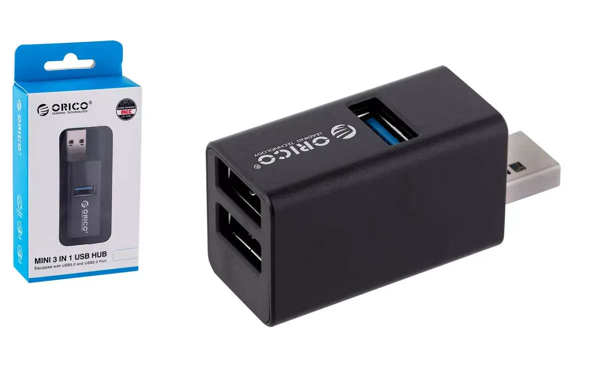 ORICO MINI-U32L-BK-BP USB 3.0 3-портовый мини-хаб Photo 3