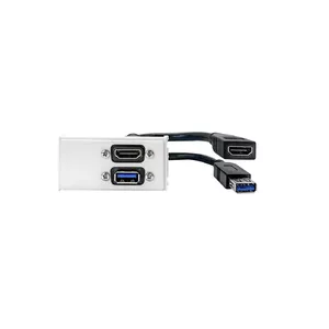 Vivolink WI221295 socket-outlet HDMI + USB A White 2 modules USB 3.2