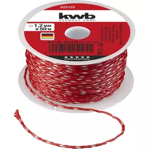 Rope KWB 925125 50 m Nylon Red 1.2 mm