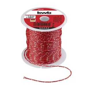 Rope KWB 925120 100m Nylon Red 1.2mm