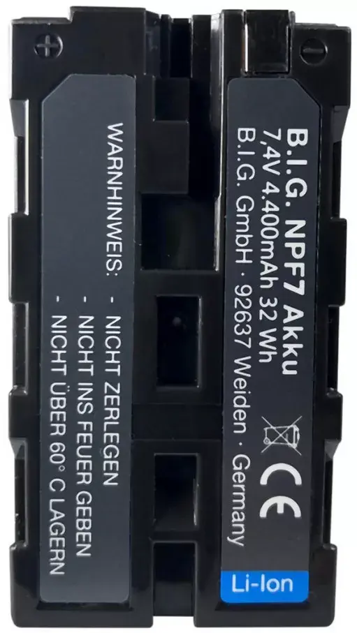 Battery BIG Sony NP-F750 replacement 4400mAh Photo 3