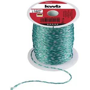 Rope KWB 925110 100m Nylon Green 1.2mm