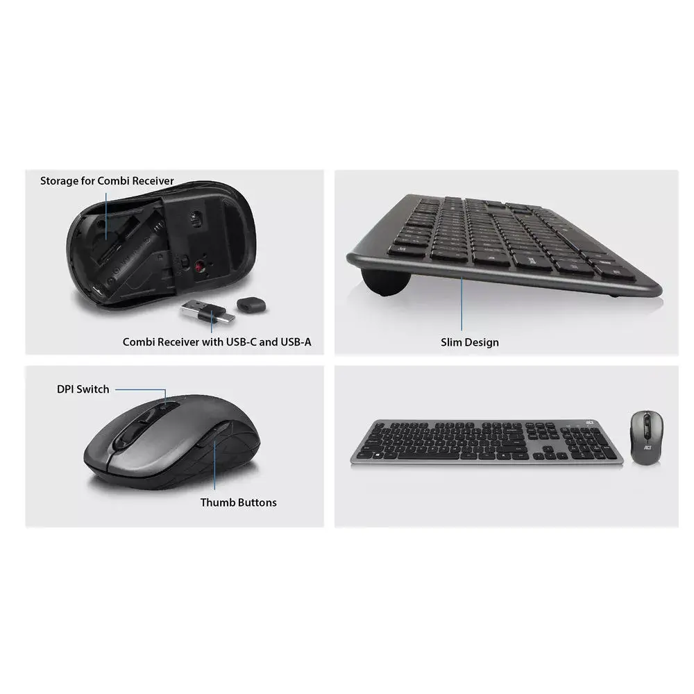 ACT Wireless Keyboard and Mouse set Photo 5