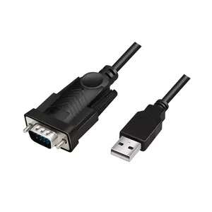 LogiLink AU0048A Serial Cable Black 1.5 m USB A DB-9