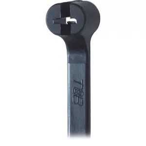 ABB 7TCG009450R0172 Beaded Cable Ties, Nylon Polyamide, Black, 100 Pieces