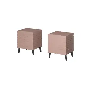 Прикроватная тумба cama meble NOVA 44x40x52 см розовая матовая, 1 ящик, корпус 16 мм