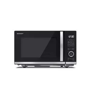 Sharp YC-QG204AE-B Microwave Oven with Grill, 800 W, 20 L, Black