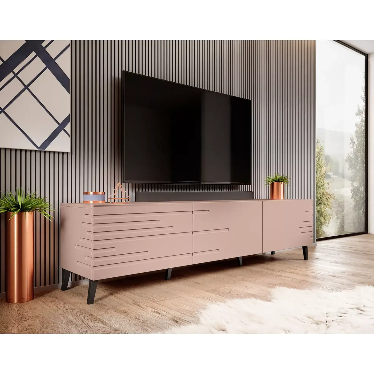 ТВ-тумба Cama Meble NOVA RTV 186x40x48 см Photo 3