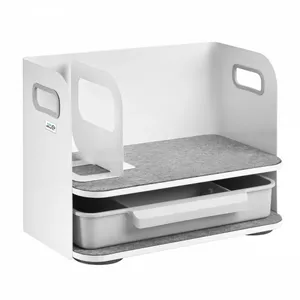 Desk organizer with drawer MACLEAN ErgoOffice ER-44 — desktop storage tray and single drawer