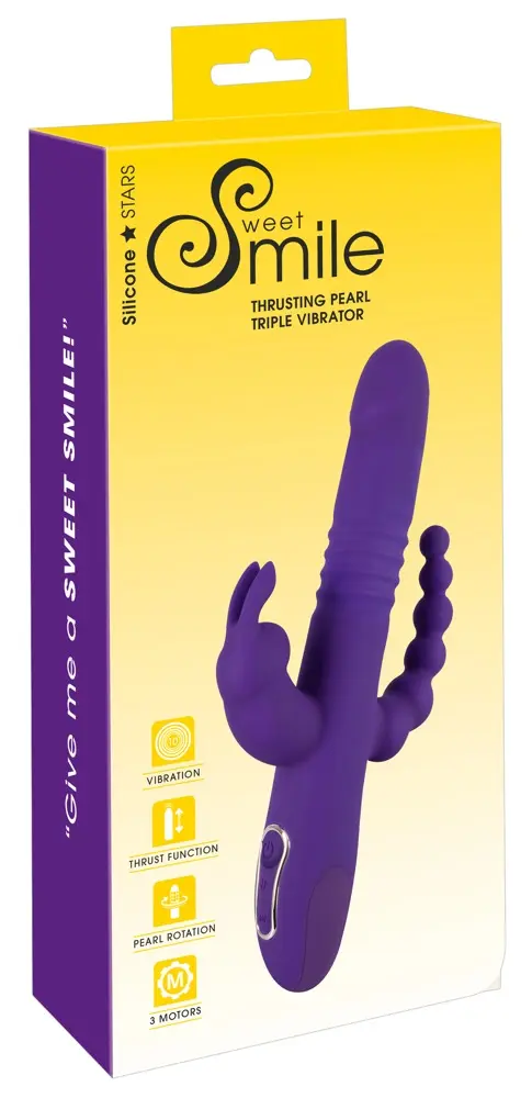 Vibrators Sweet Smile Thrusting Pearl Triple
