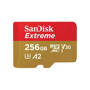 Карта MicroSDXC SanDisk Extreme 256 ГБ UHS-I Class 10 Скорость чтения 190 МБ/с Запись 130 МБ/с