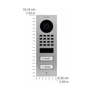 IP Video Door Station door bird D1102V Stainless Steel with 2 Call Buttons