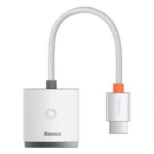 Baseus Lite sērijas HDMI uz VGA adapteris ar audio (balts)