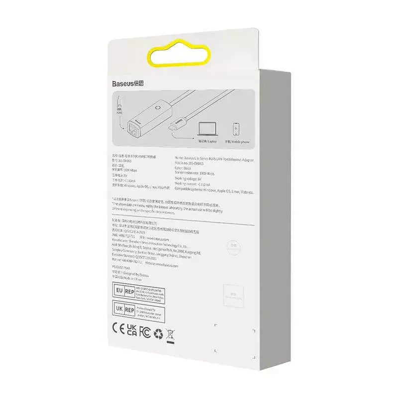Адаптер USB-C — RJ45 Baseus Lite Series Photo 8