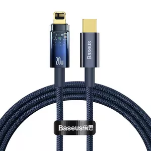 USB-C to Lightning Cable Baseus Explorer 20W 1 m Blue