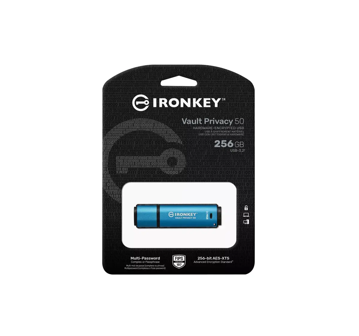 USB флеш-память Kingston 256GB IronKey Vault Privacy 50 Photo 6