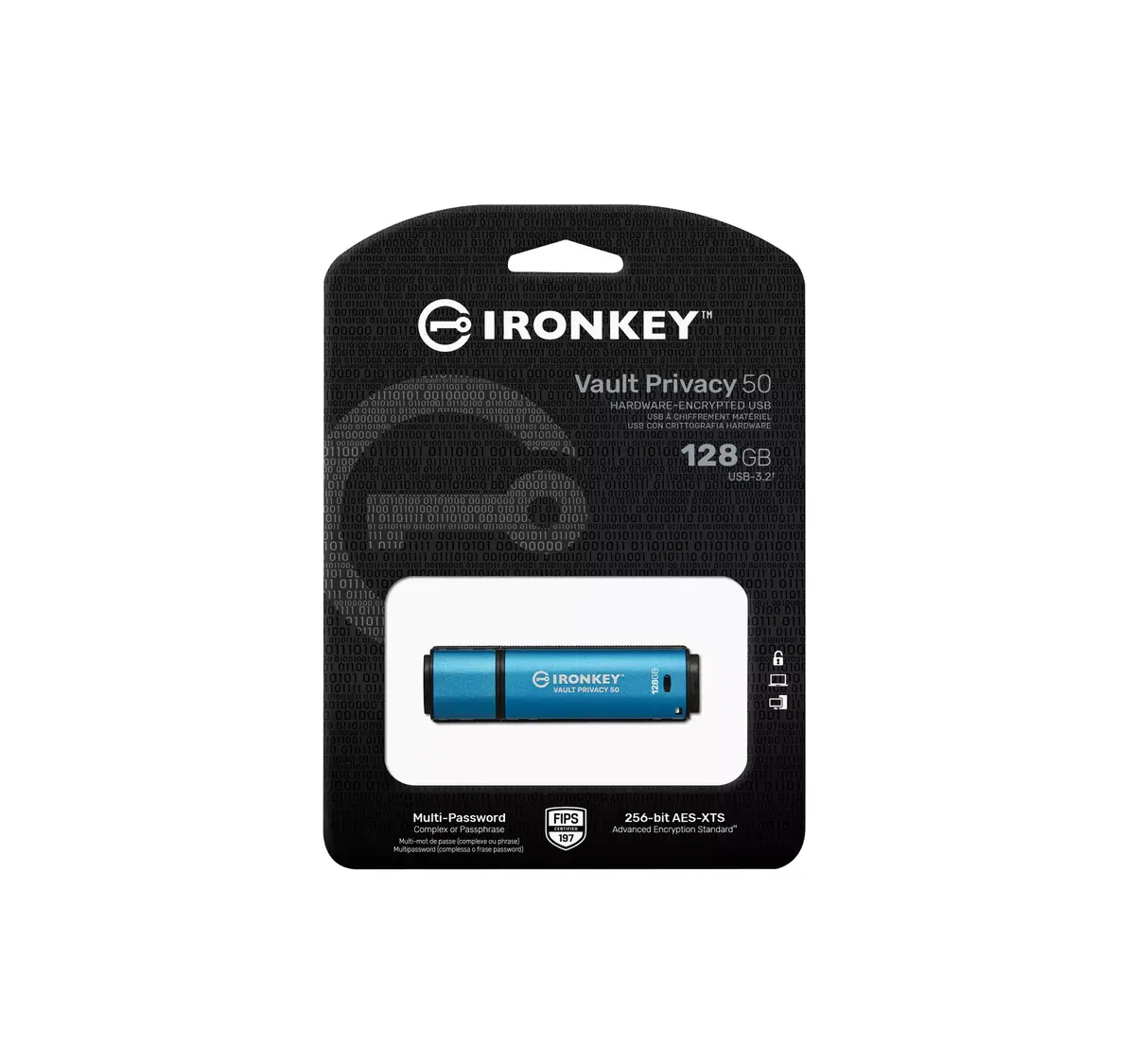 USB флеш-память Kingston 128GB IronKey Vault Privacy 50 Photo 6