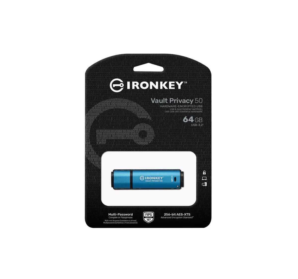 USB флешка Kingston 64GB Vault Privacy 50 Photo 6