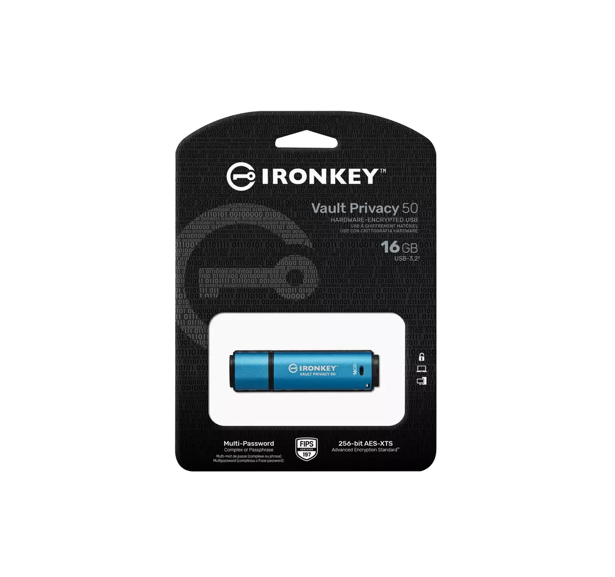 USB флеш-память Kingston 16GB IronKey Vault Privacy 50 Photo 6