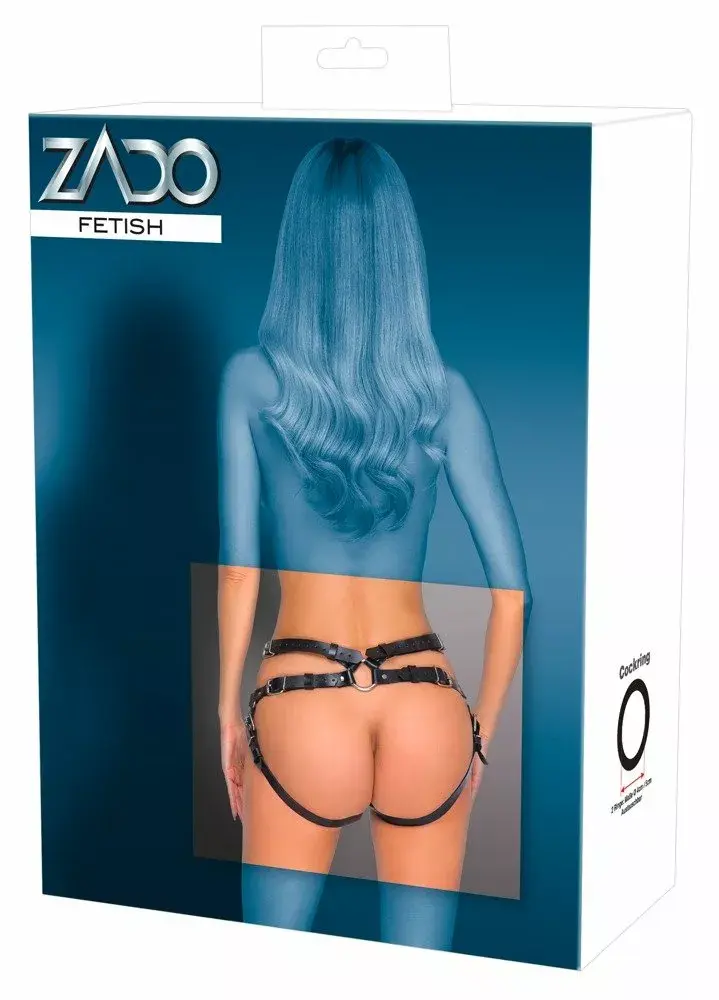 Штрапон-ремень ZADO Leather Waist Strap S/M Black Photo 7