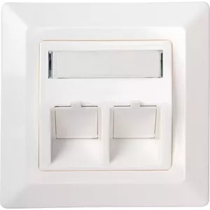 Угловой разъем Schwaiger NKSD2 532 Белый RJ-45