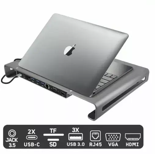 SWISSTEN USB-C daudzfunkcionāla dokstacija Photo 2