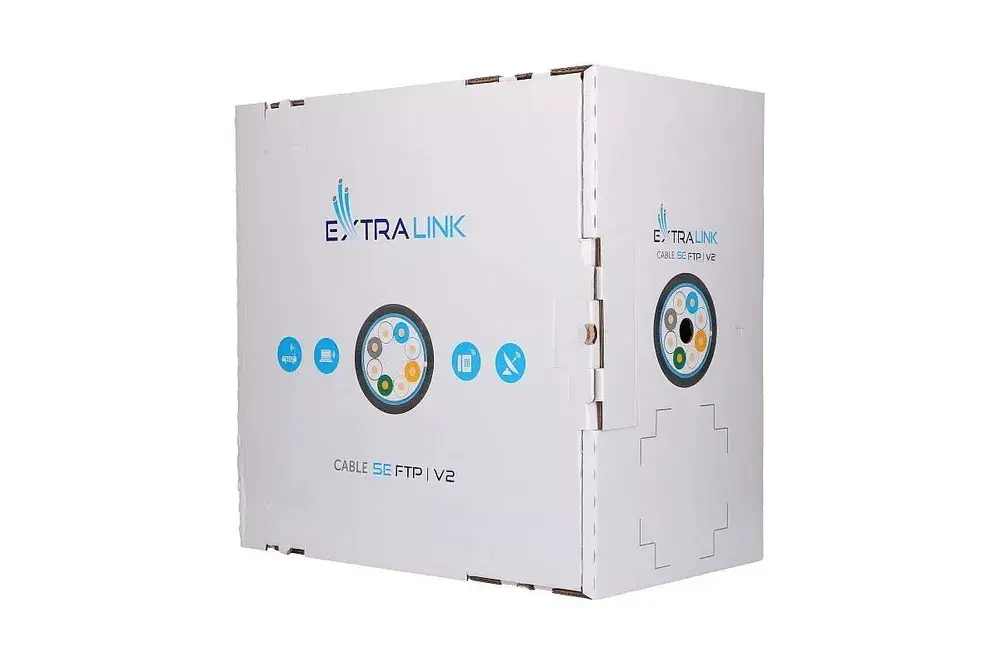 Tīkla kabelis Extralink Twisted pair CAT5E FTP Photo 4