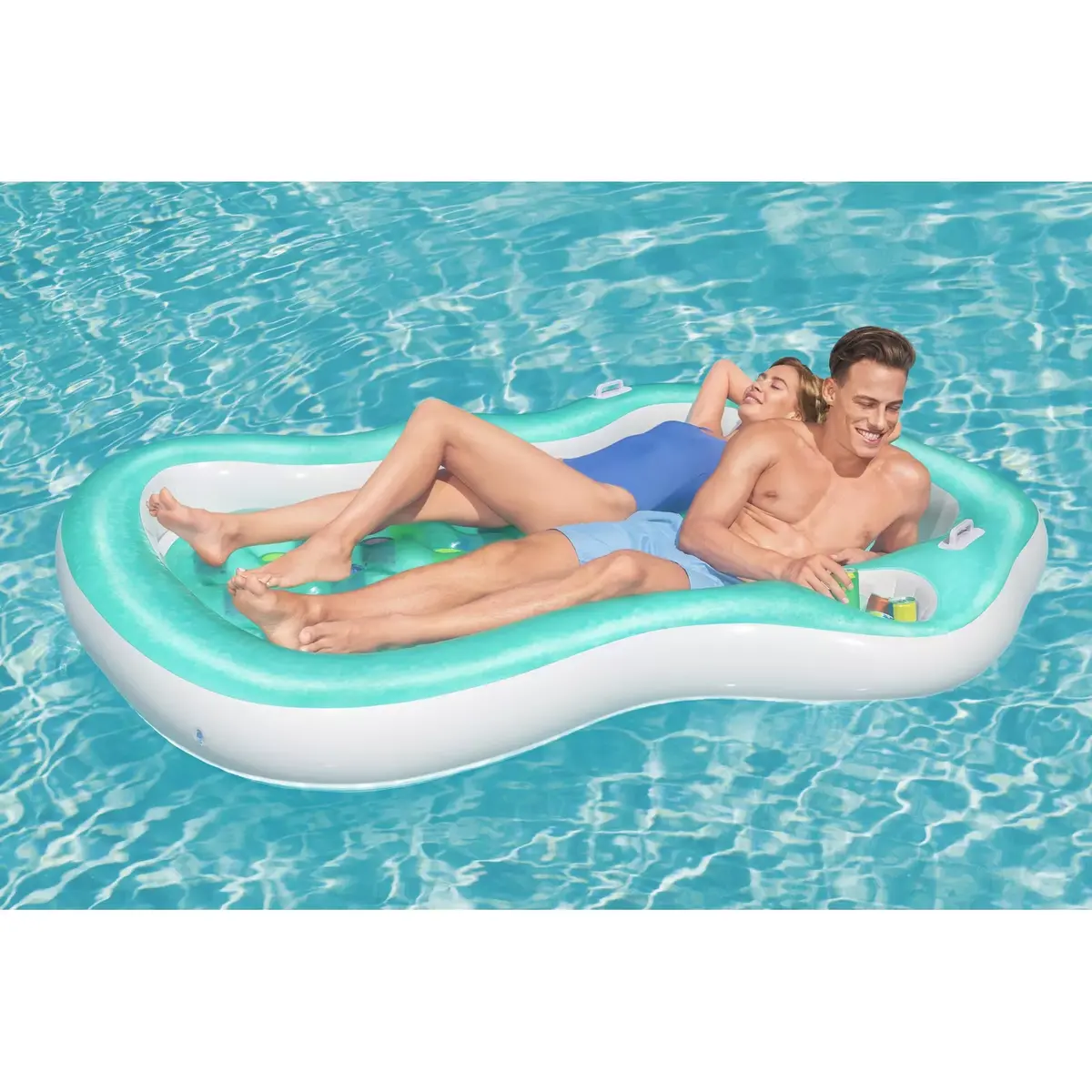 Bestway Double Designer Lounge piepūšamais matracis 2 personām Photo 19