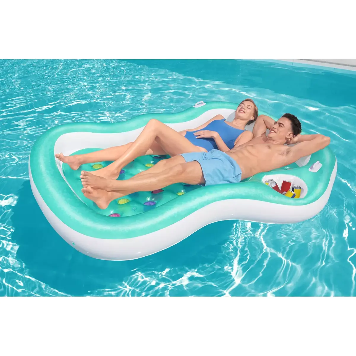 Bestway Double Designer Lounge piepūšamais matracis 2 personām Photo 21