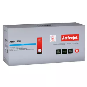 Тонер-картридж ActiveJet ATH-415CN голубой (Cyan), совместимый с HP 415A W2031A, 2100 стр., стандартная ёмкость