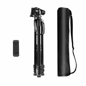 Puluz Tripod / Tripod with 3D 360° head + phone holder PU3096B