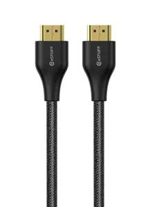 eSTUFF HDMI 2.1 Cable 8K 2m Male to Male Gold-Plated Contacts 48 Gbit/s Black