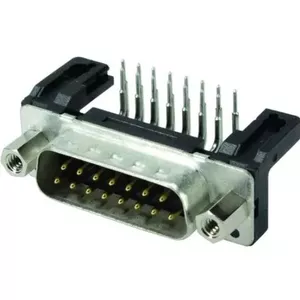 D-Sub 9-pin M savienotājs Harting 09 66 123 7801 Melns Metālisks