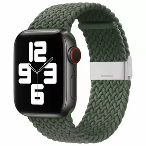 Pulksteņa siksniņa iLike IAWBFSG pinuma auduma zaļa 38/40/41 mm korpusiem