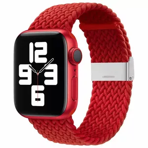 Siksniņa iLike  
       Apple 
     Watch 42/44/45 mm pīta auduma siksniņa  
     Sarkana